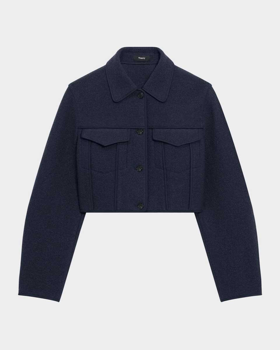 Crop Boucle Trucker Jacket